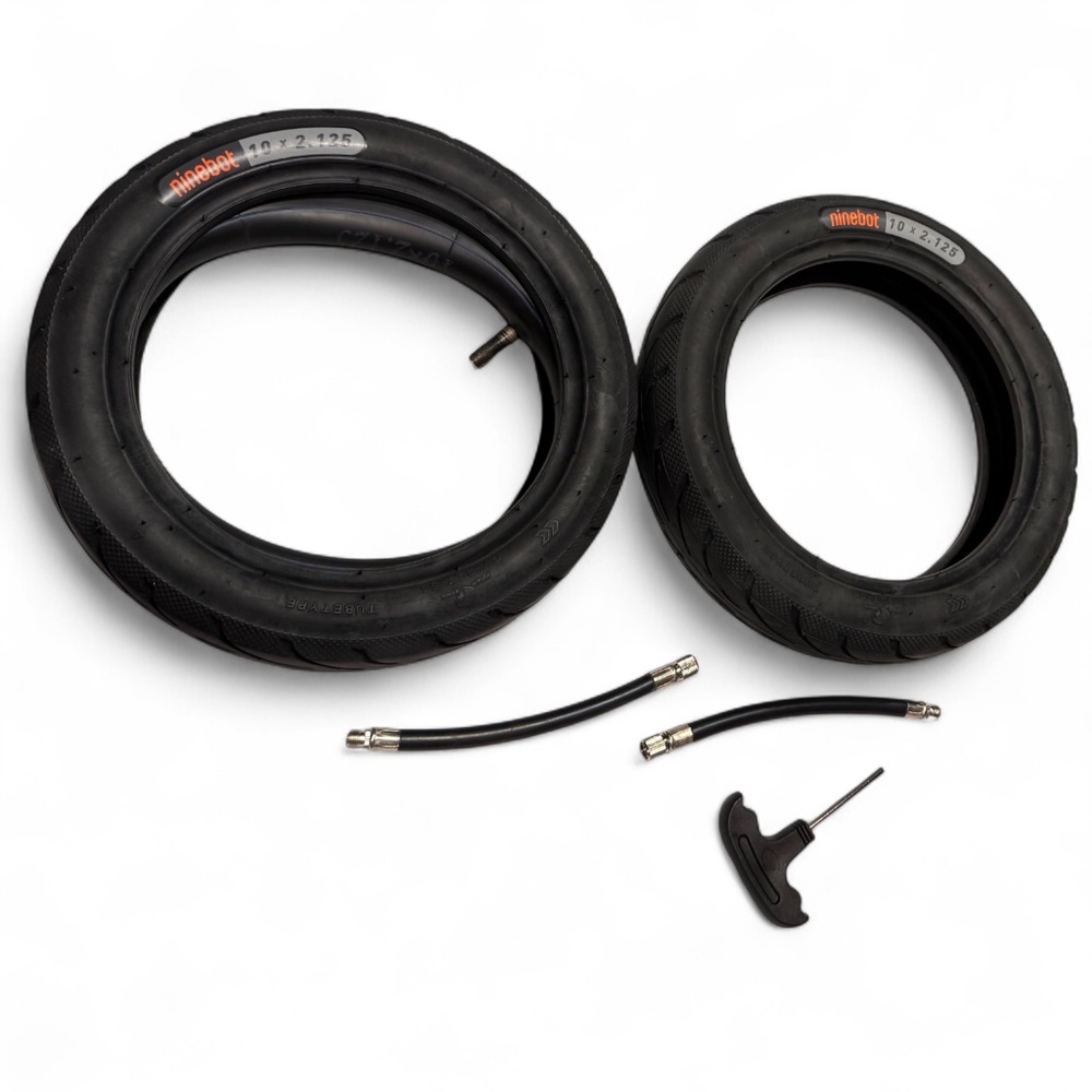 2 Ninebot 10 x 2.125 Segway Electric Scooter Spare Tires Valve Extender New